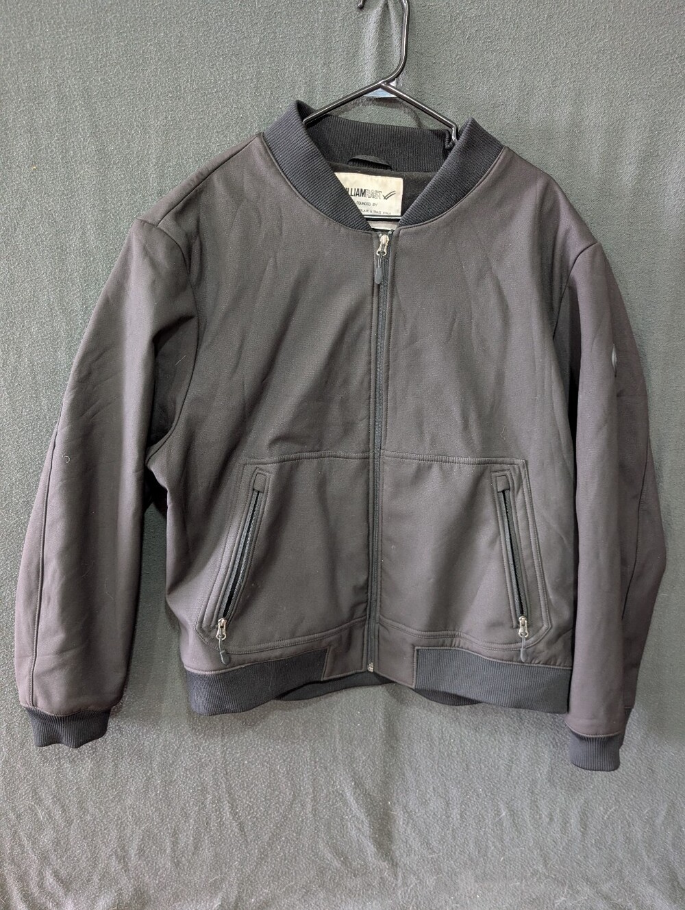 William Rast Black Bomber Jacket - Men's Size XXL